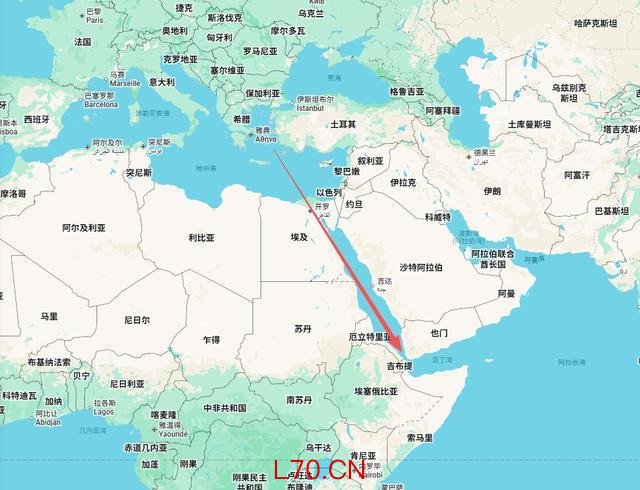 (曼德海峡是地中海通往印度洋的唯一要道)