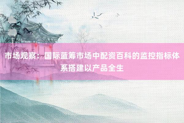 市场观察:国际蓝筹市场中配资百科的监控指标体系搭建以产品全生