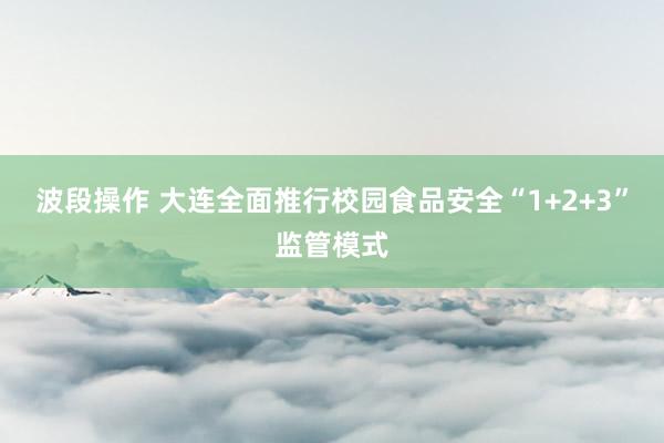 波段操作 大连全面推行校园食品安全“1+2+3”监管模式