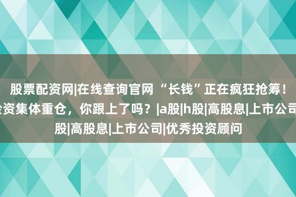 股票配资网|在线查询官网 “长钱”正在疯狂抢筹！这5只股票被险资集体重仓，你跟上了吗？|a股|h股|高股息|上市公司|优秀投资顾问