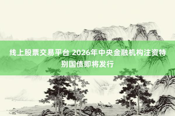 线上股票交易平台 2026年中央金融机构注资特别国债即将发行